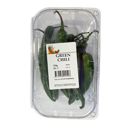 Chili Grænn 10x250gr