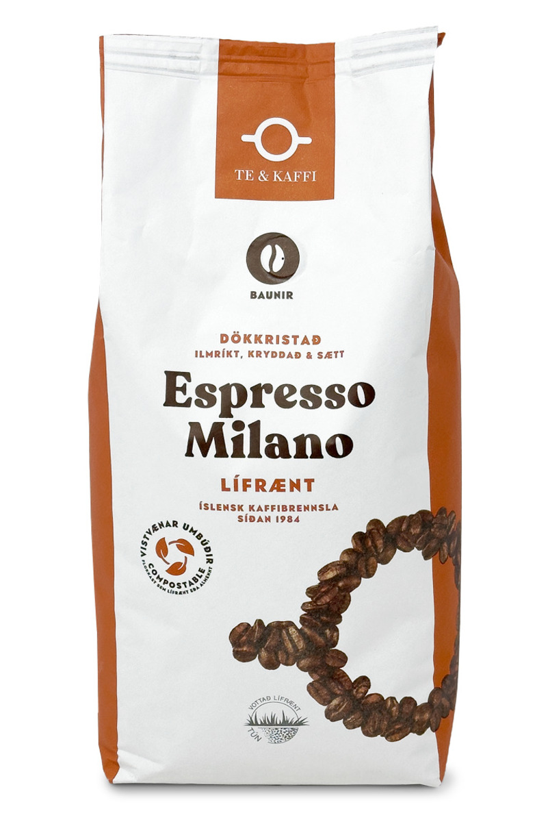 Te & Kaffi Espresso Milano Lífrænt Baunir 9x800gr