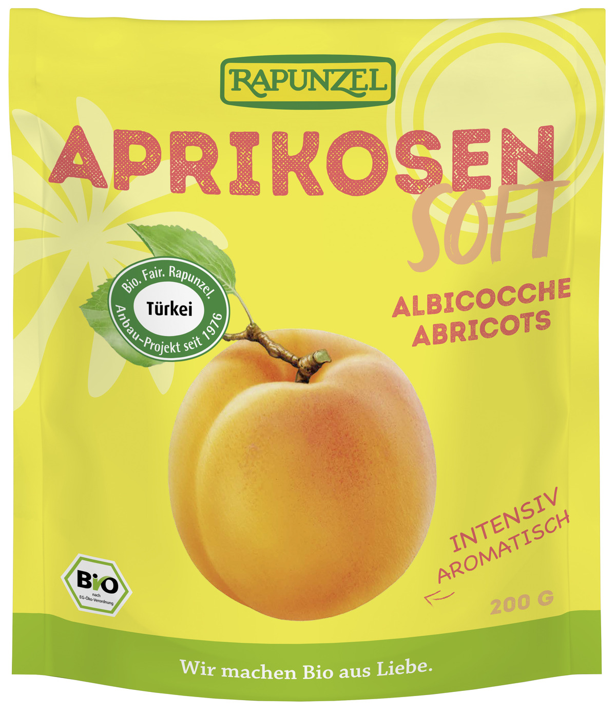 Rapunzel Þurrkaðar Apríkósur 8x200g (M)