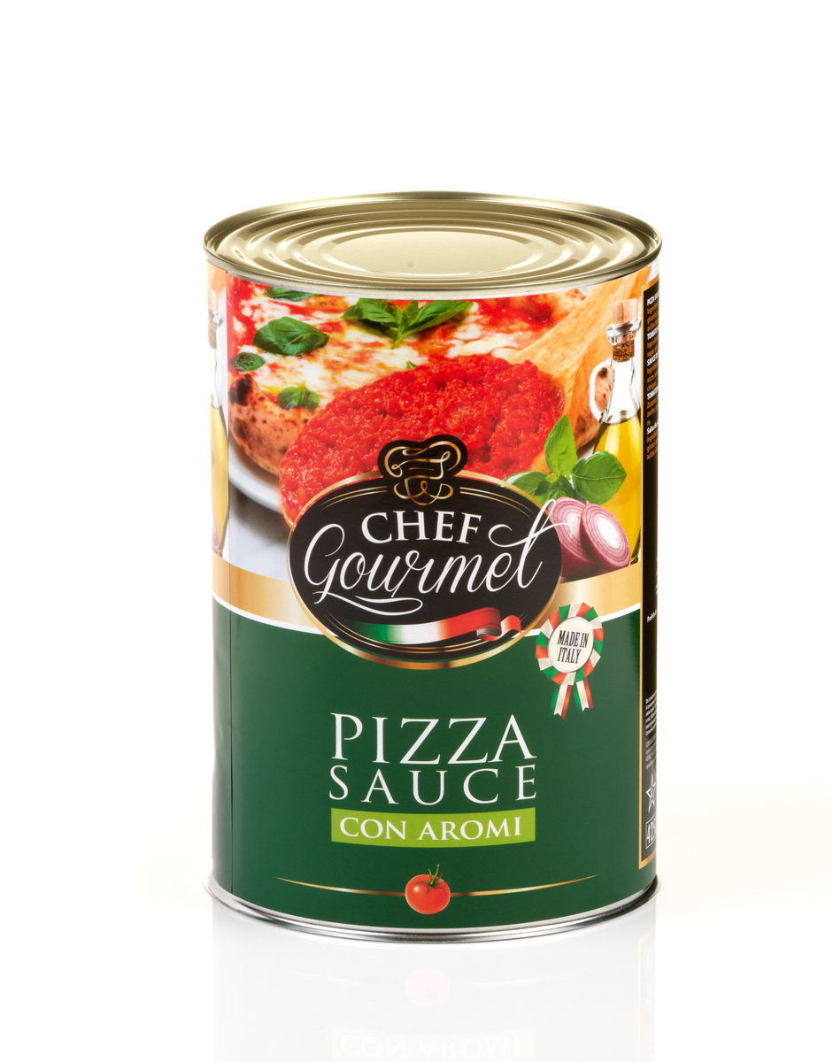 Chef Gourmet pizzasauce can 3x4,1kg