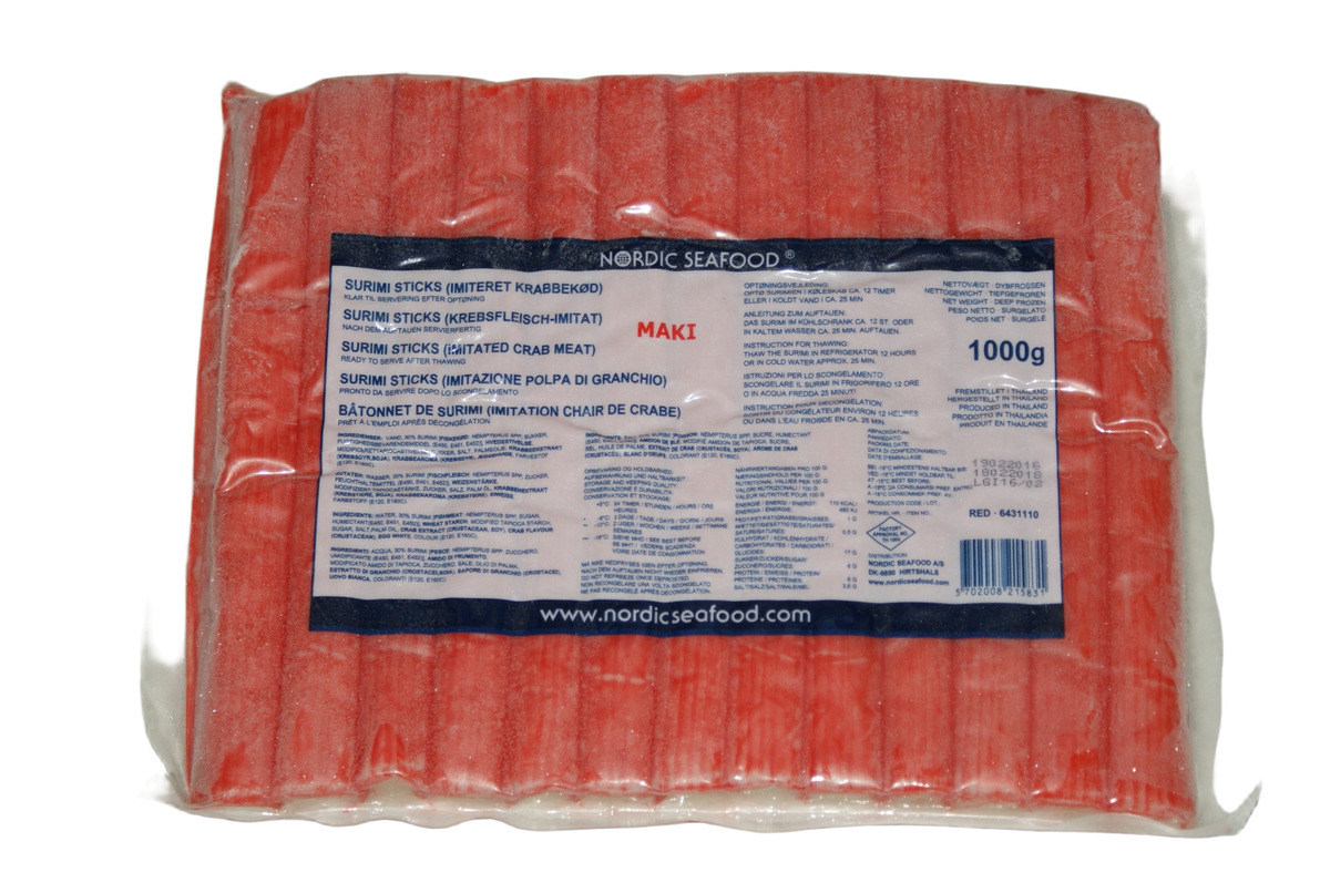Surimi "Maki" 18cm (sushi) 10x1kg