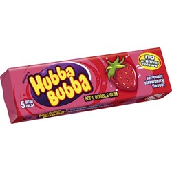 -Hubba Bubba Seriously Strawberry 20Stk