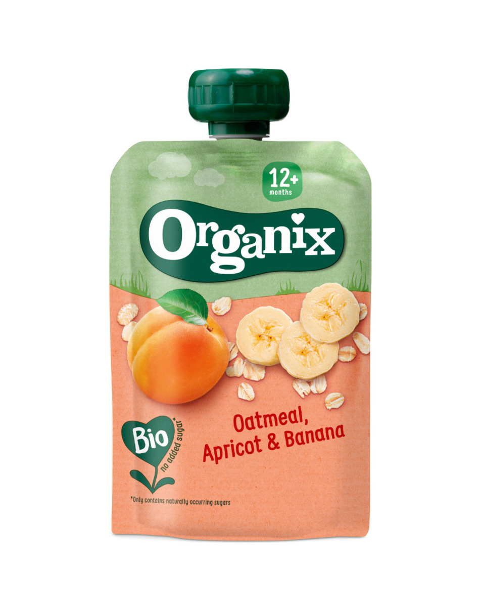 Organix Hafra, Aprikósu og Banana Skvísa 6x100g