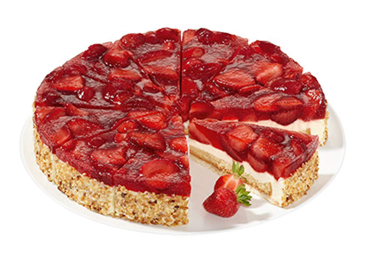 HS Jarðaberjaterta Kringlótt 4x12 sneiðar