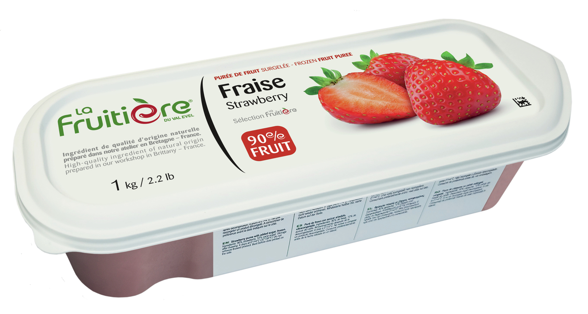 La Frutiere Strawberry Puree 90% 6x1kg
