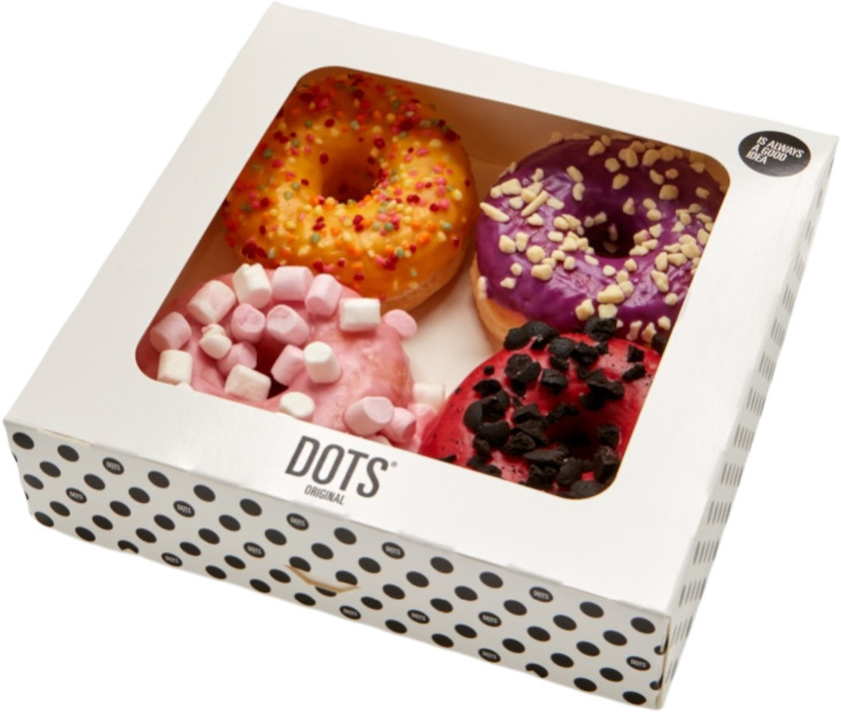 Europastry Party Dots-4 Pack Donuts (18)x4x58g