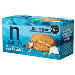 Nairn´s Coconut & Chia Oat Biscuits 10x200g