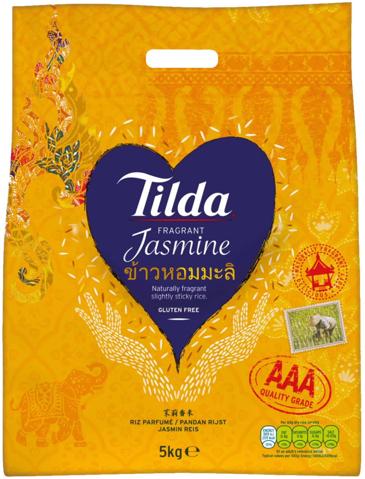 Tilda Jasmine Rice 5kg