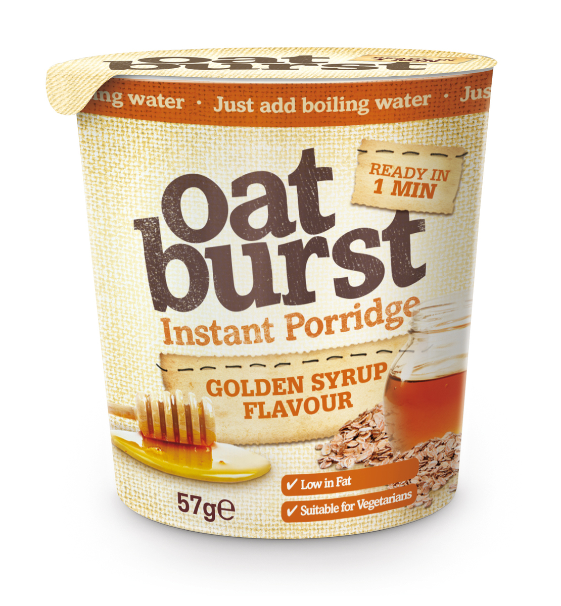 Oatburst Golden Syrup Porridge 8x57gr