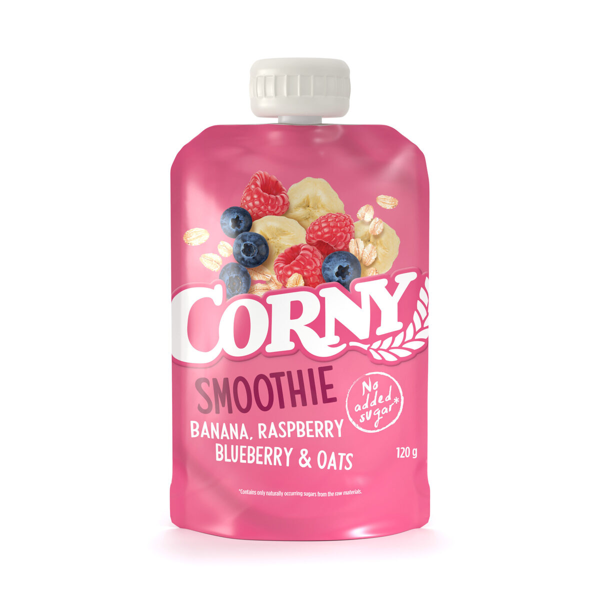 Corny Smoothie Bananar/Hindber/Bláber/Hafrar 12x120g