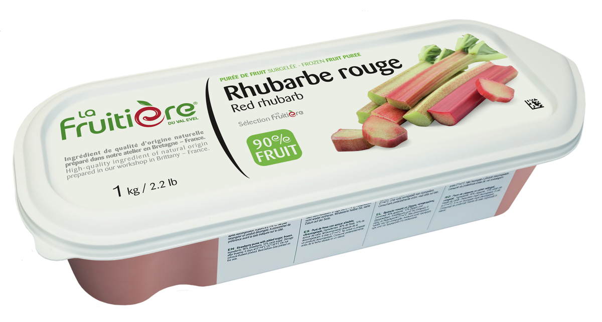 La Frutiere Red Rhubarb Puree 90% 6x1kg