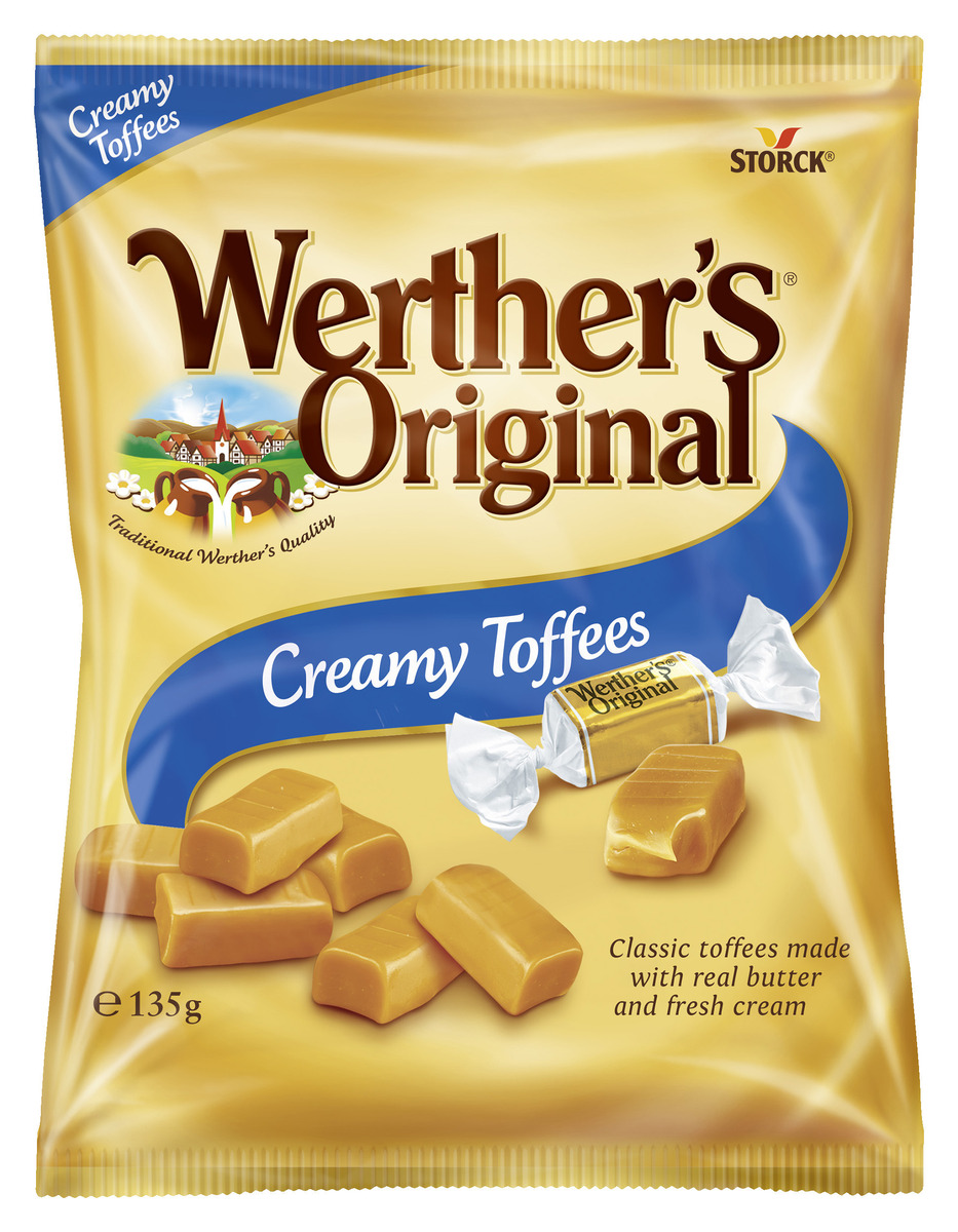 Storck Werther's Original Sugar Free Creamy Toffee 18x80g