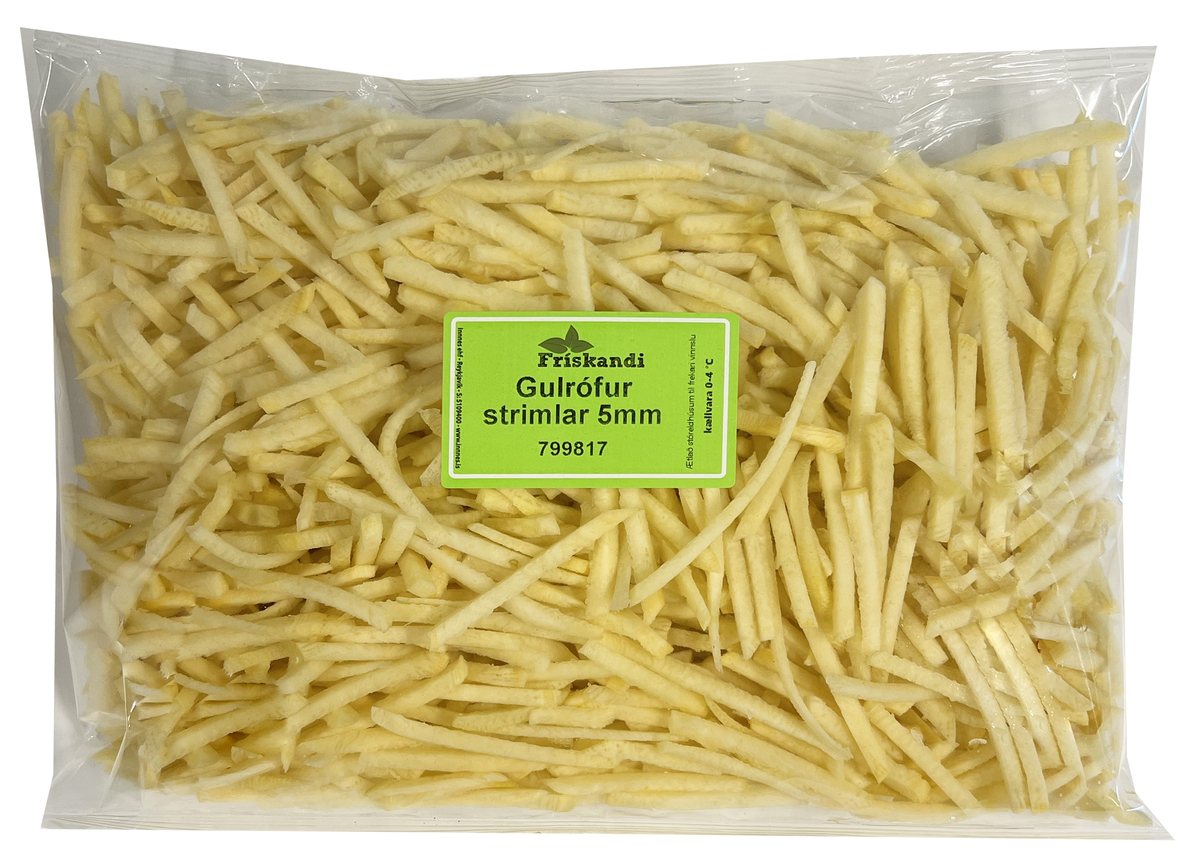 Gulrófur strimlar 5mm 3kg (P)