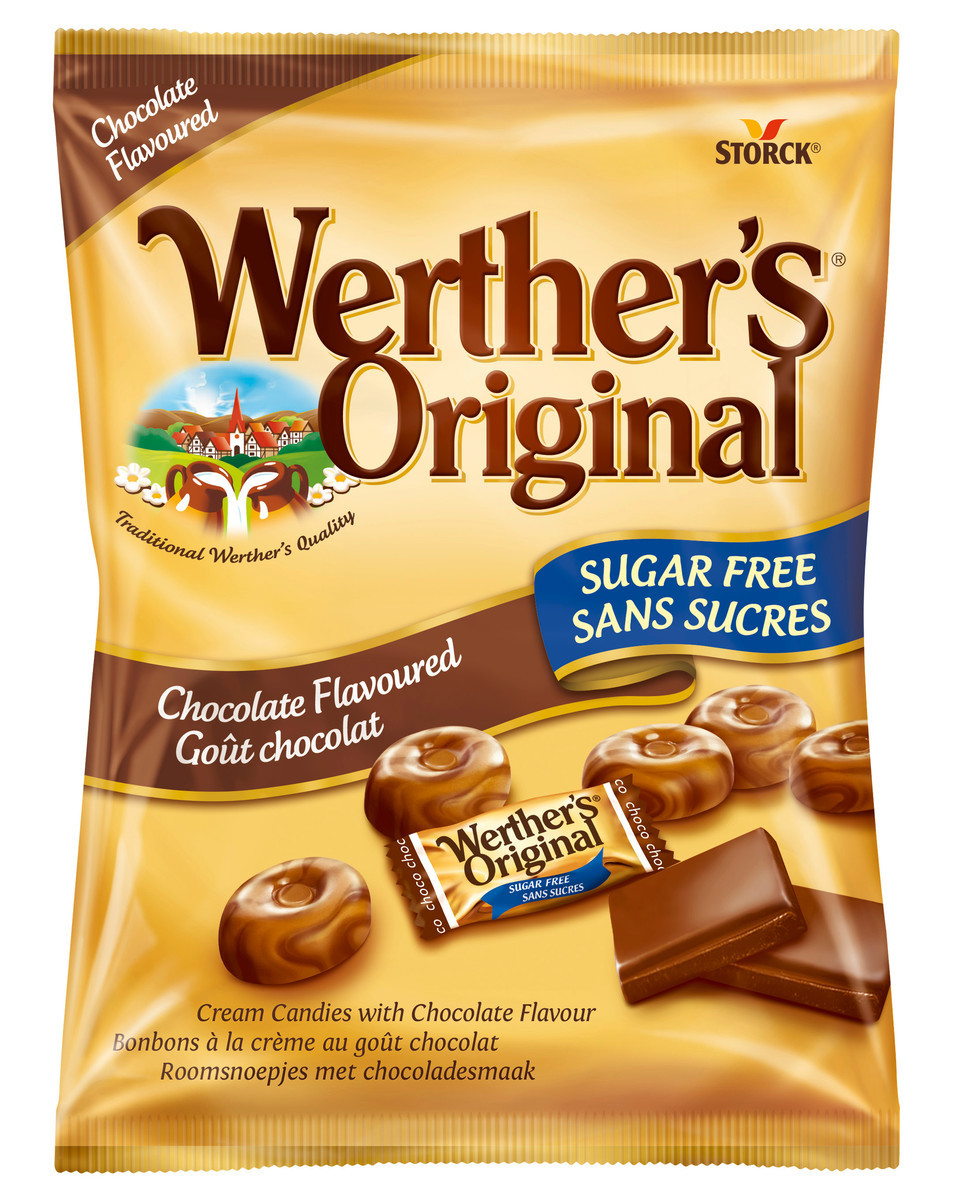 Storck Werther's Original Sugar Free Chocolate 12x60g