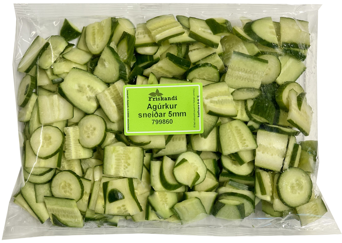 Agúrkur sneiðar 5mm 3kg (P)