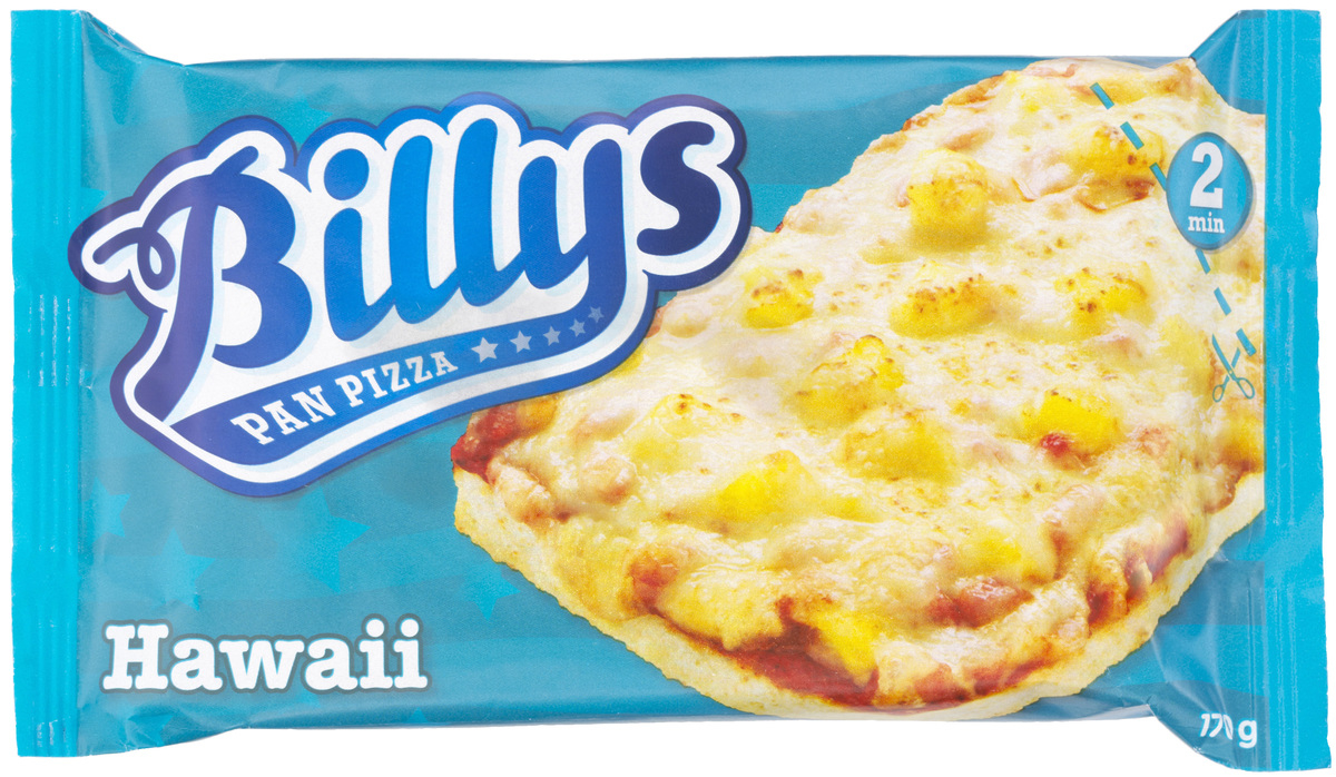 Billys Pan Pizza Hawai 20x170gr