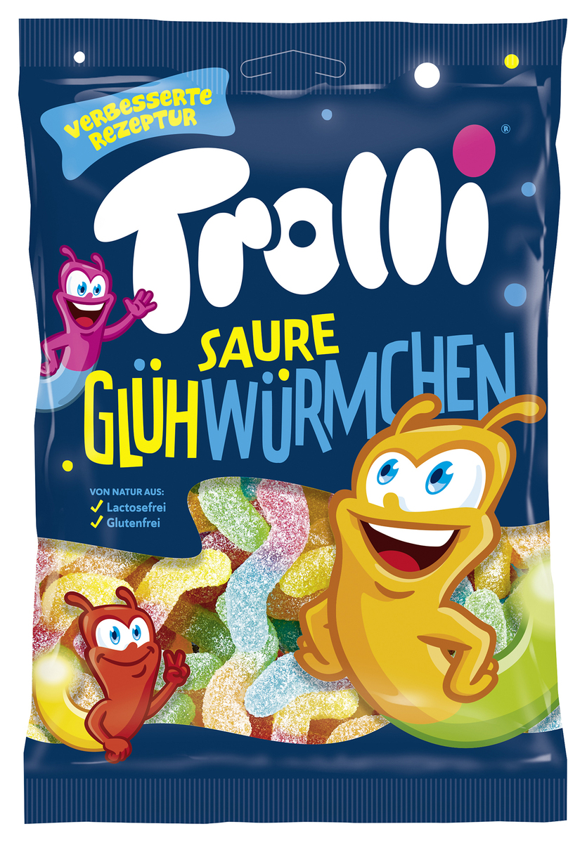 Trolli Sour Glowworms 24x100gr