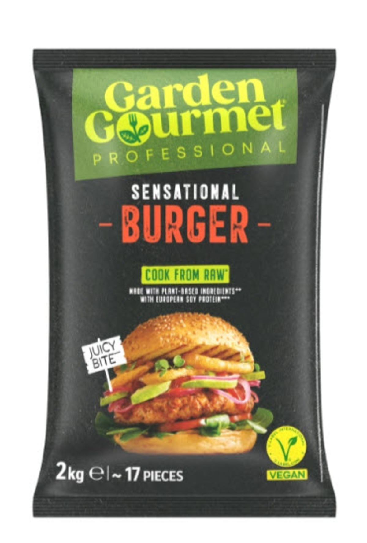 Garden Gourmet/HK Vegan Sensational Burger 118g(17stk) 3x2kg