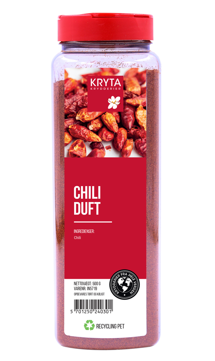Kryta Chili Duft - Chili Stødt 9x500g