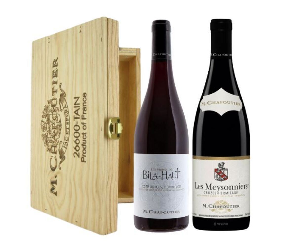 M.Chapoutier Bila Haut og Maysonniers gjafakassi