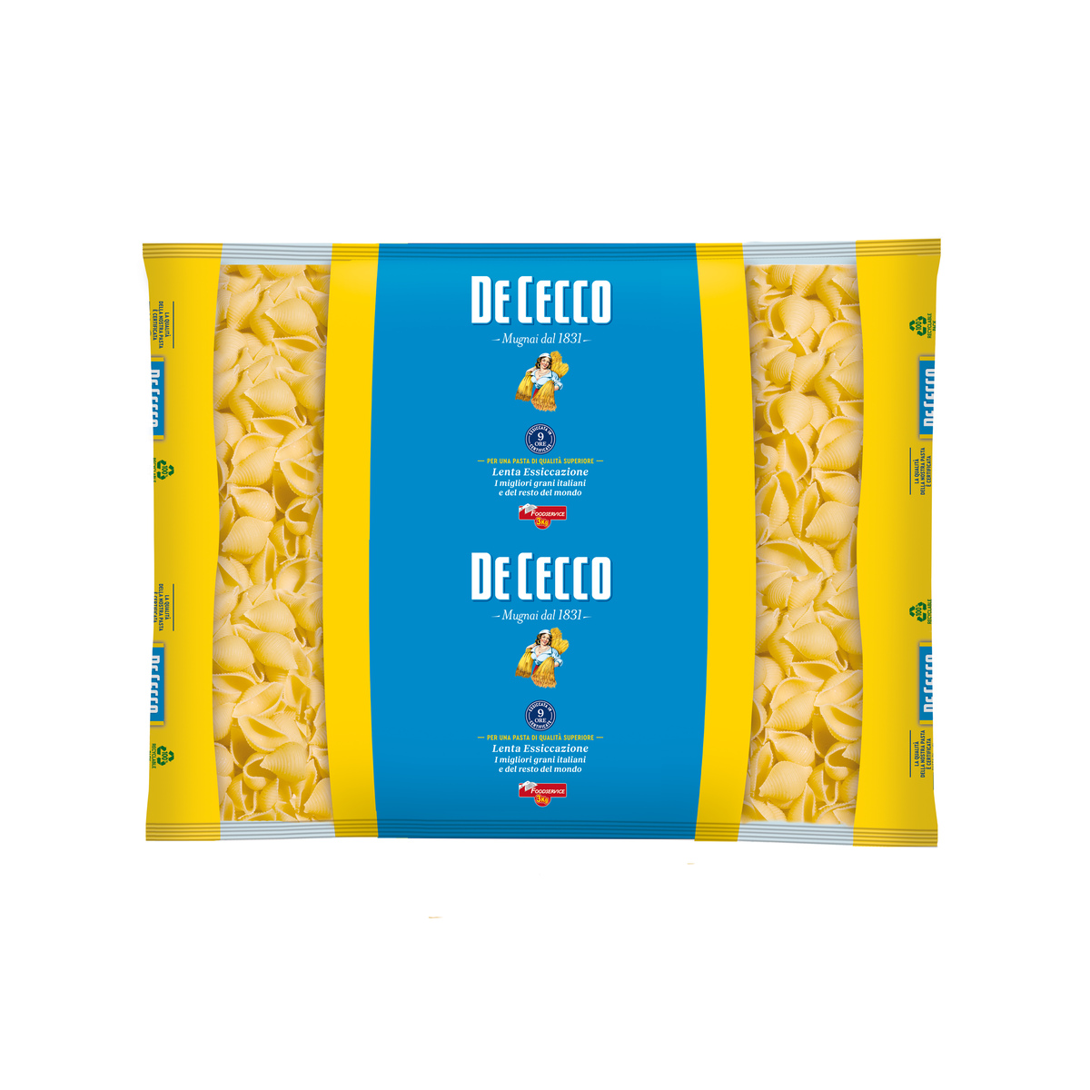 De Cecco Conchiglie Rigate 4x3kg