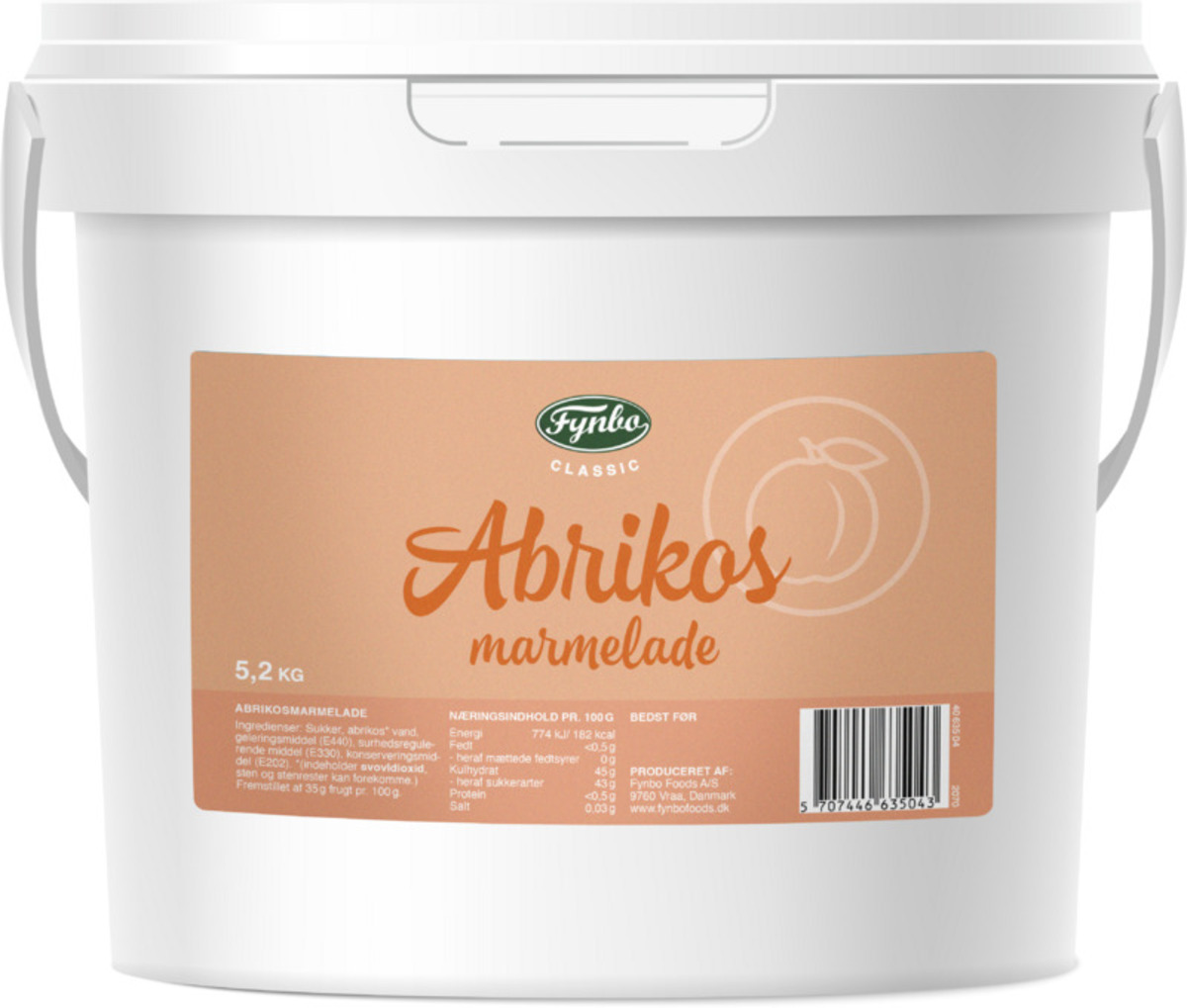 Fynbo Aprikósumarmelaði 5,2kg