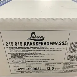 Lubeca Kransekagemasse 12,5 kg