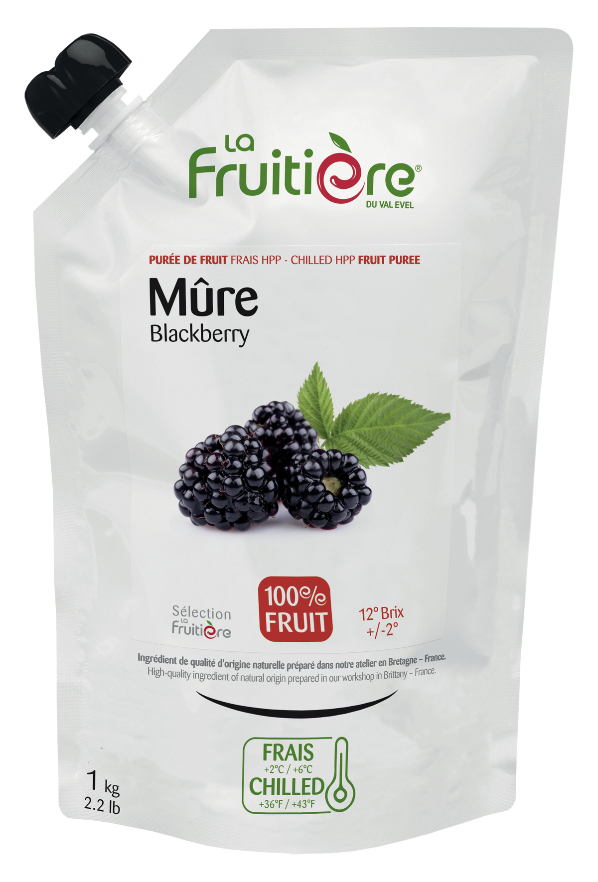 La Frutiere 100% Blackberry Puree 6x1kg