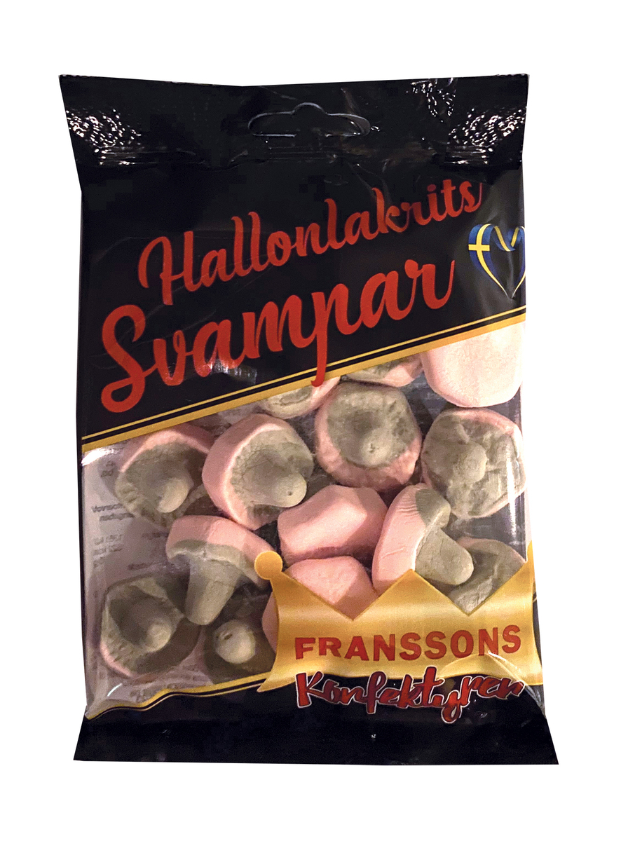 Franssons Hallonlakrits Svampar 36x80gr