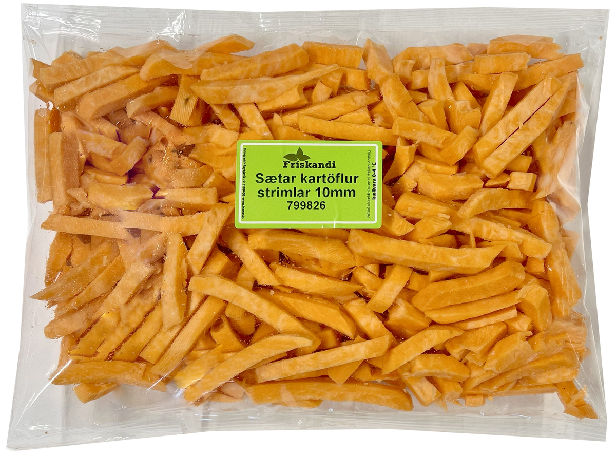 Sætar kartöflur strimlar 10mm 3kg (P)