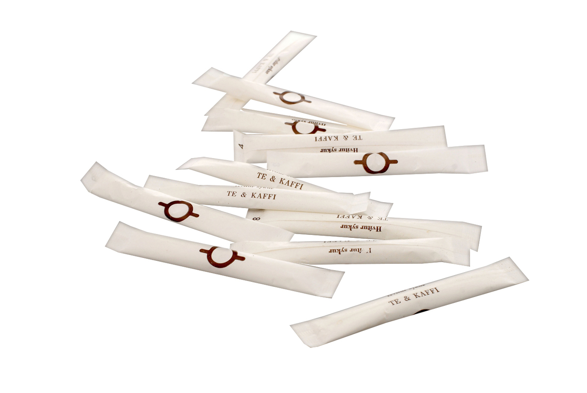 Te & Kaffi Sykurrör Hvít 4g 1000 stk í ks