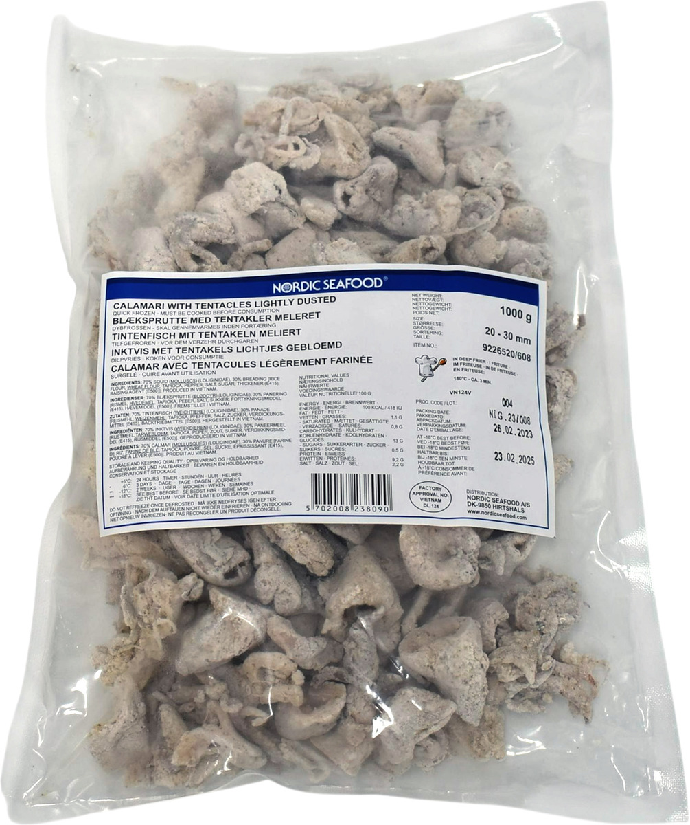 Smokkfiskbitar Lightly Floured 10x1kg