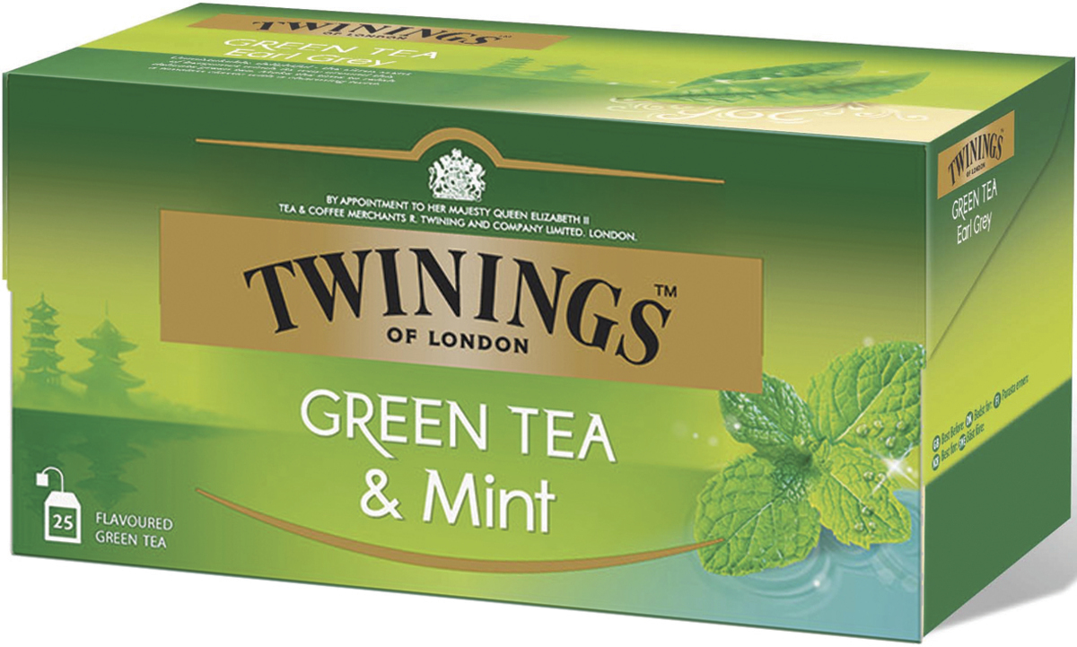 Twinings Green Tea Mint 12x25stk