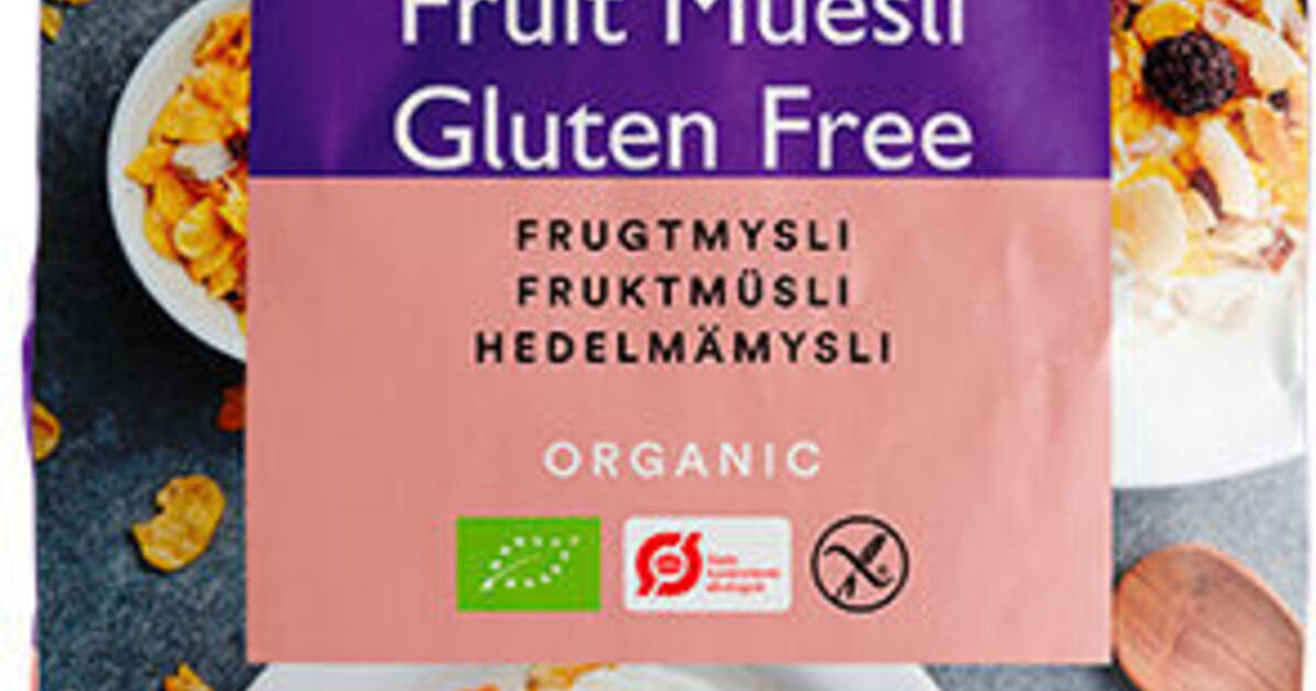 Urtekram ávaxtamúslí Glútenlaust - Innnes heildverslun