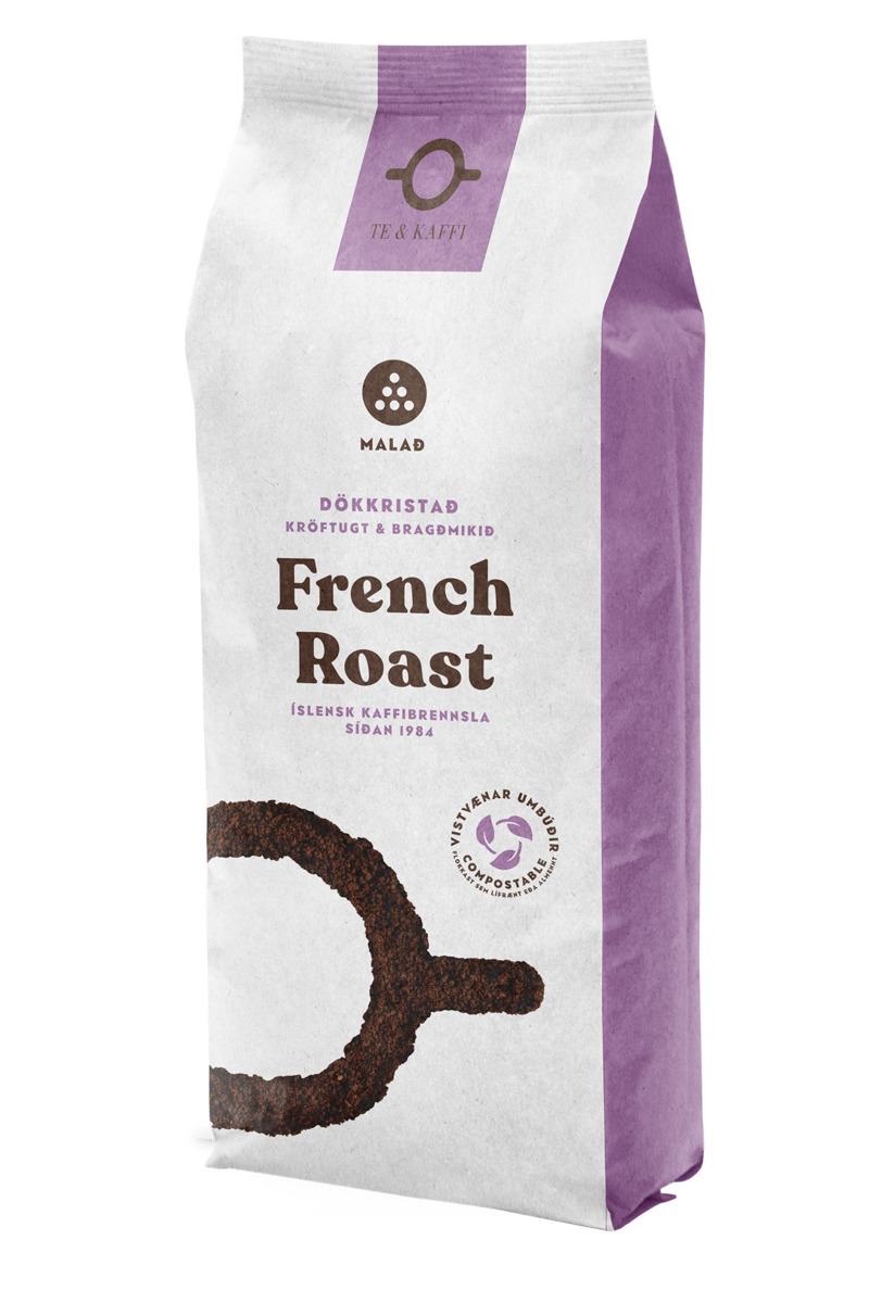 Te & Kaffi French Roast Malað 16x400gr
