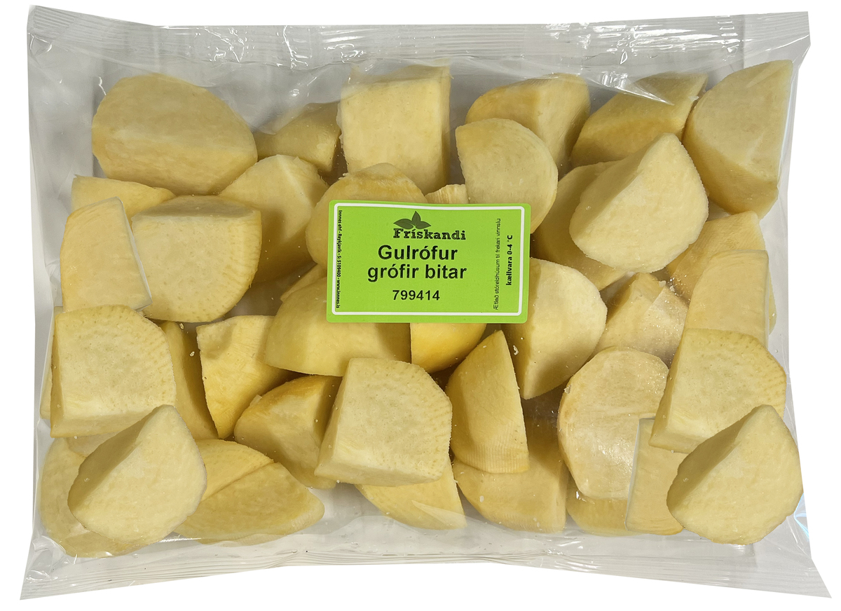 Gulrófur grófir bitar 5kg fata (P)