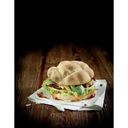 HS Break-Off Bun Hamborgarabrauð 30x75 g