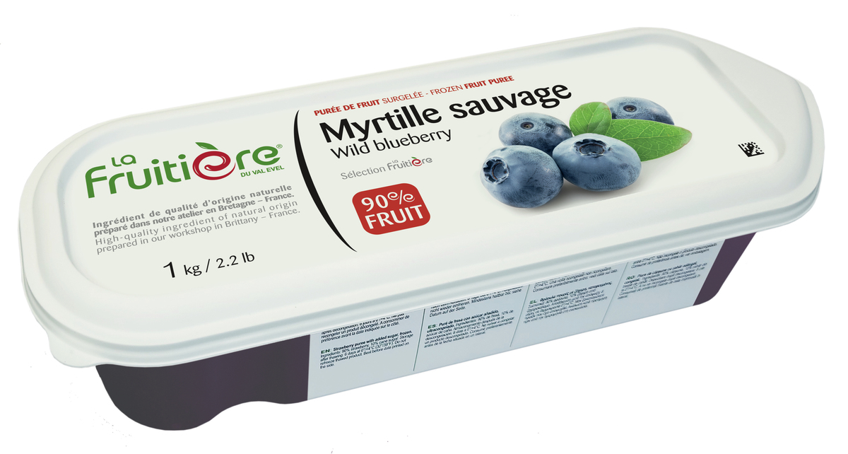 La Frutiere Wild Blueberry Puree 90% 6x1kg