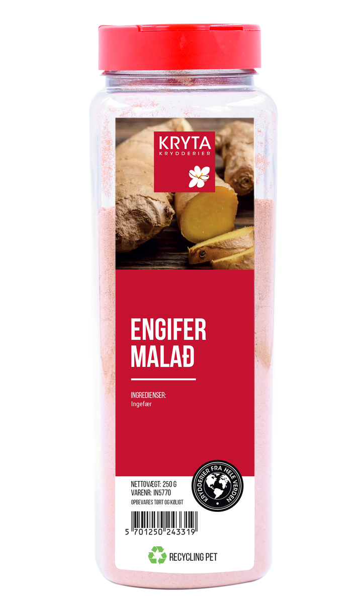 Kryta Engifer malað - Ingefær stødt 9x350g