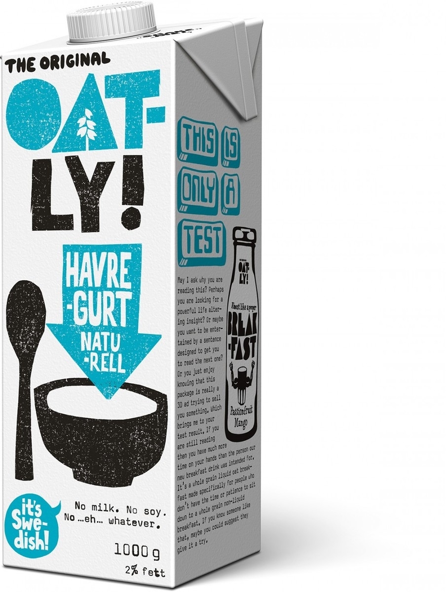 Oatly Hafragúrt Hrein 6x1L
