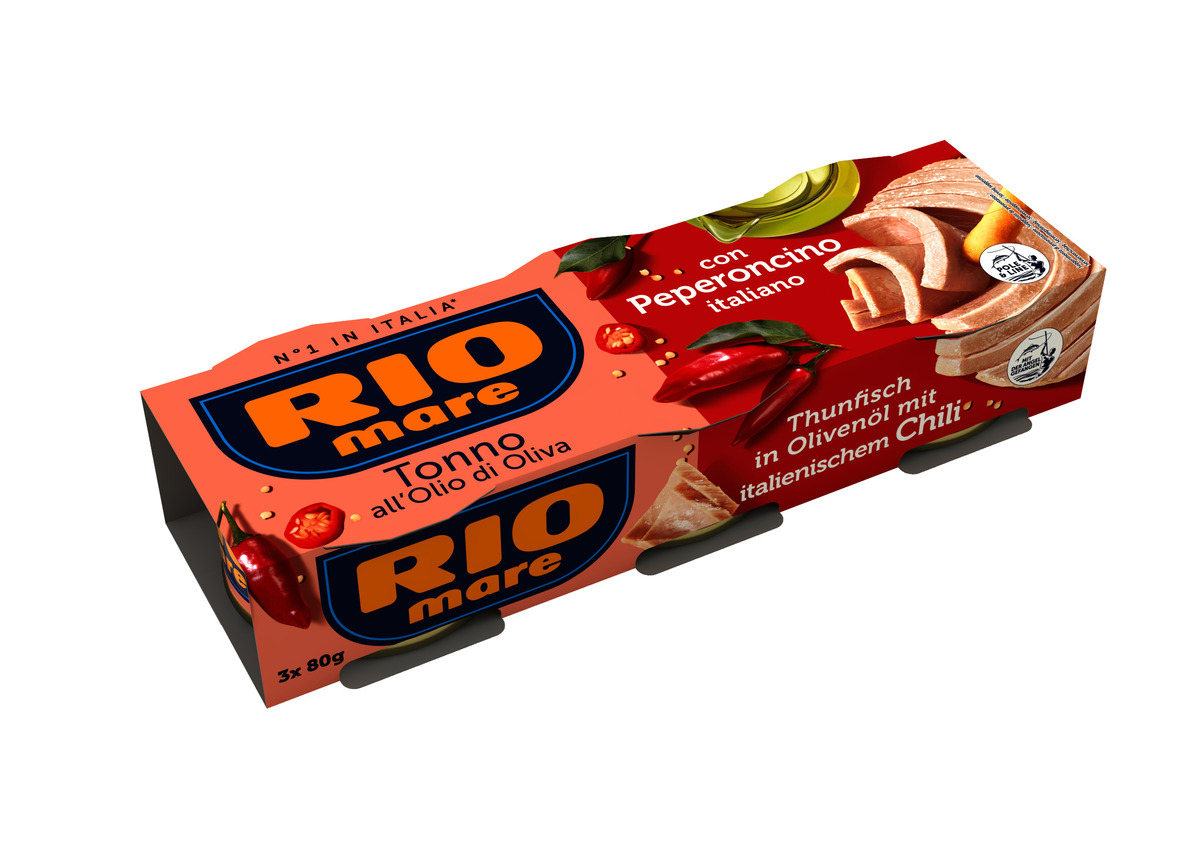 Rio Mare Tuna in Olive Oil with Chilli Pepper 3pack 8x240gr