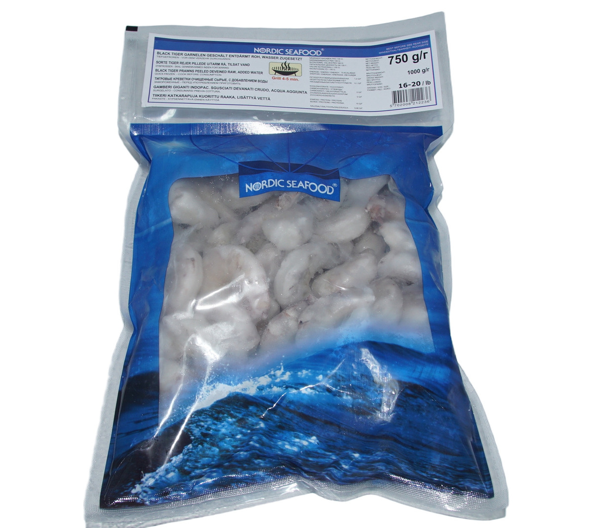 Tígrisrækja 16/20 skelflett 25% 10x1kg