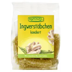 Rapunzel Þurrkaður Engifer Sykraður 8x75gr (M)