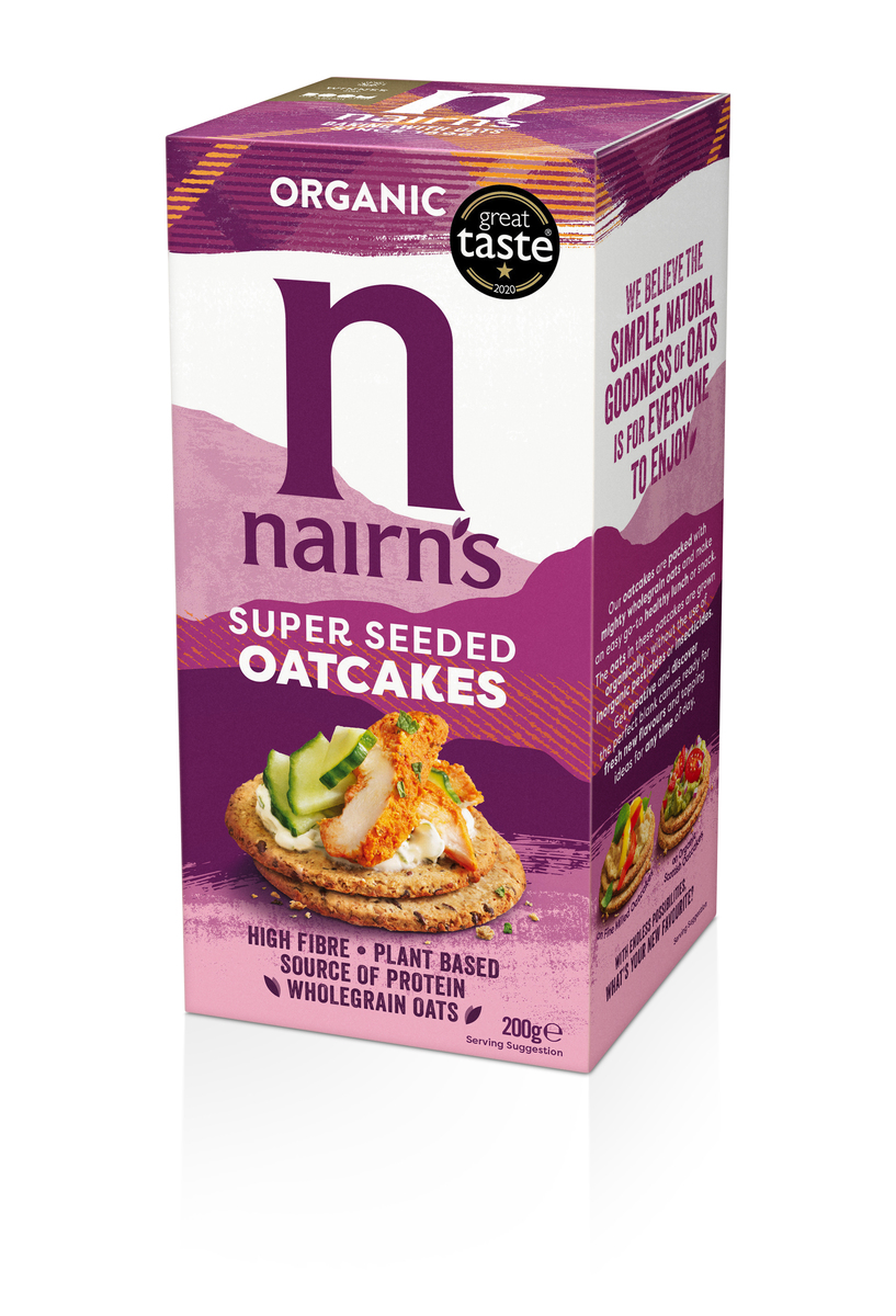 Nairn´s Organic Super Seeded Oatcakes 8x200gr