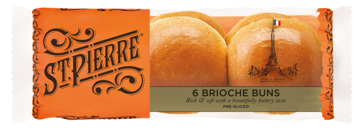 St P Burger Buns Brioche 50g 6pk 14x300g