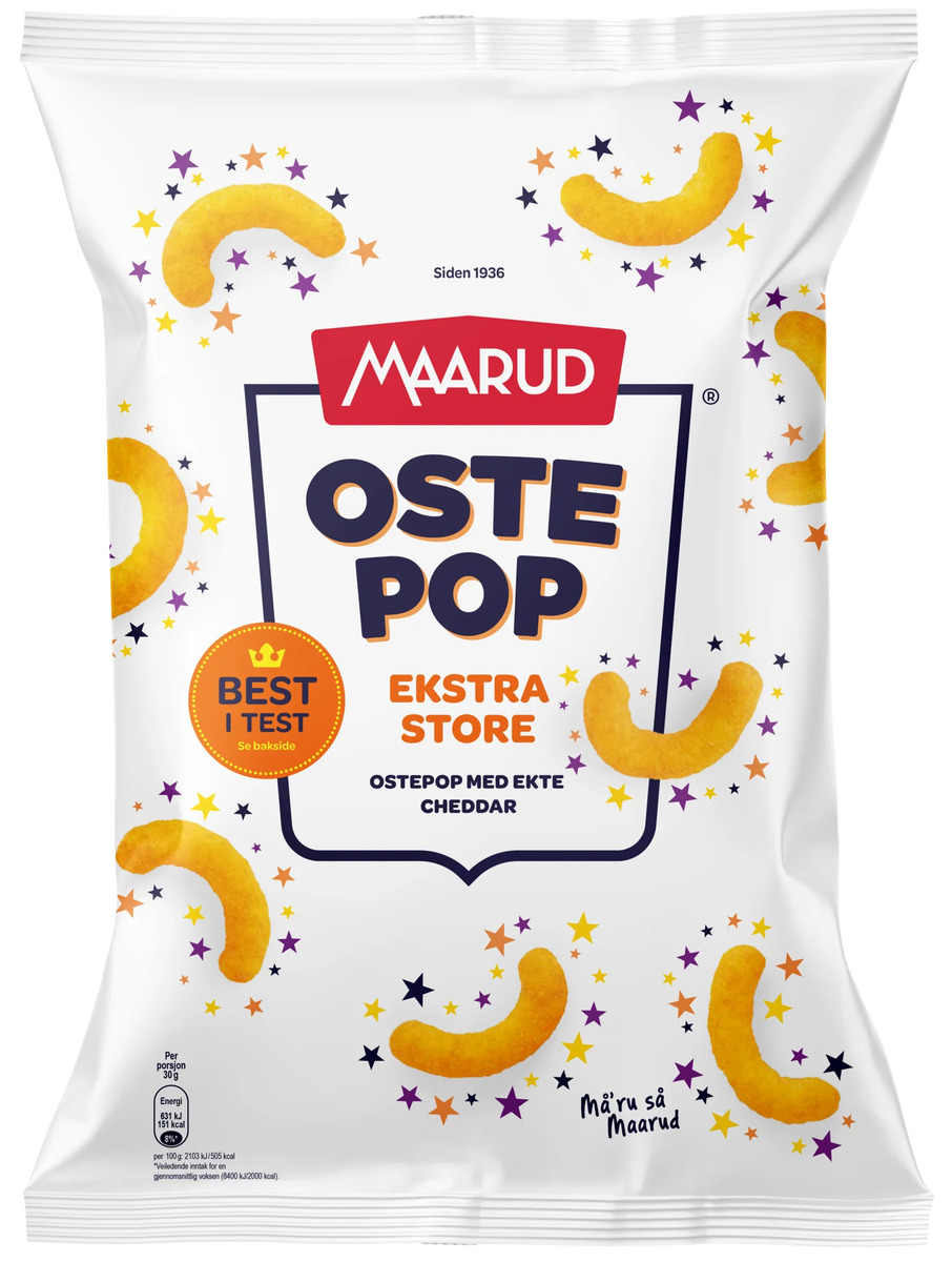 Maarud Ostepop XL Cheddar 15x175g