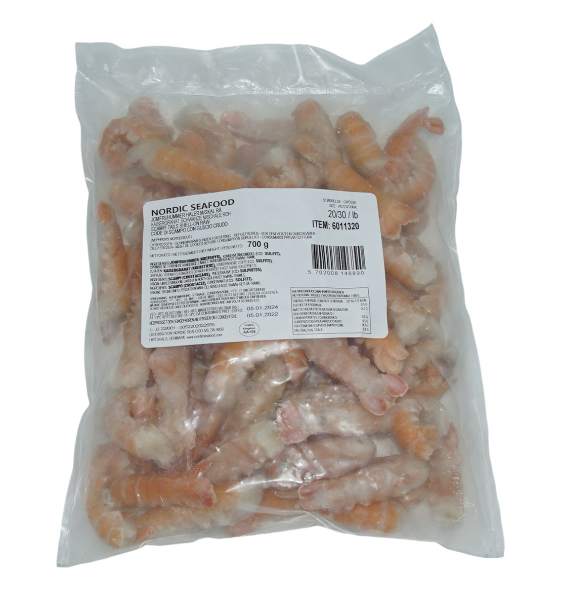 Humarhalar 20/30 IQF 10x1kg