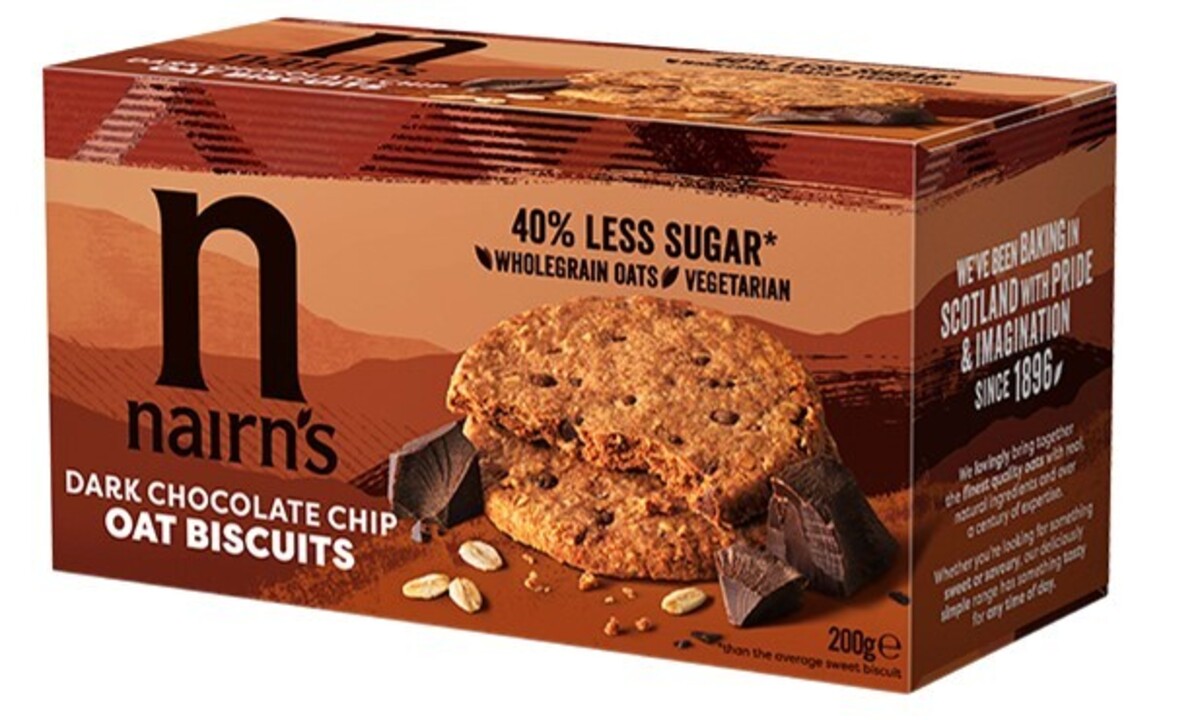 Nairn´s Dark Chocolate Chip Oat Biscuits 8x200g