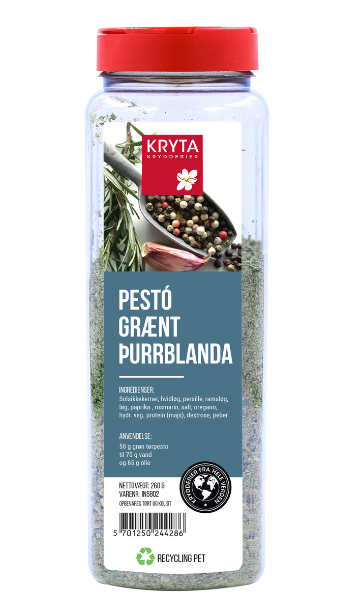 Kryta Pestó, grænt - þurrblanda 9x260gr