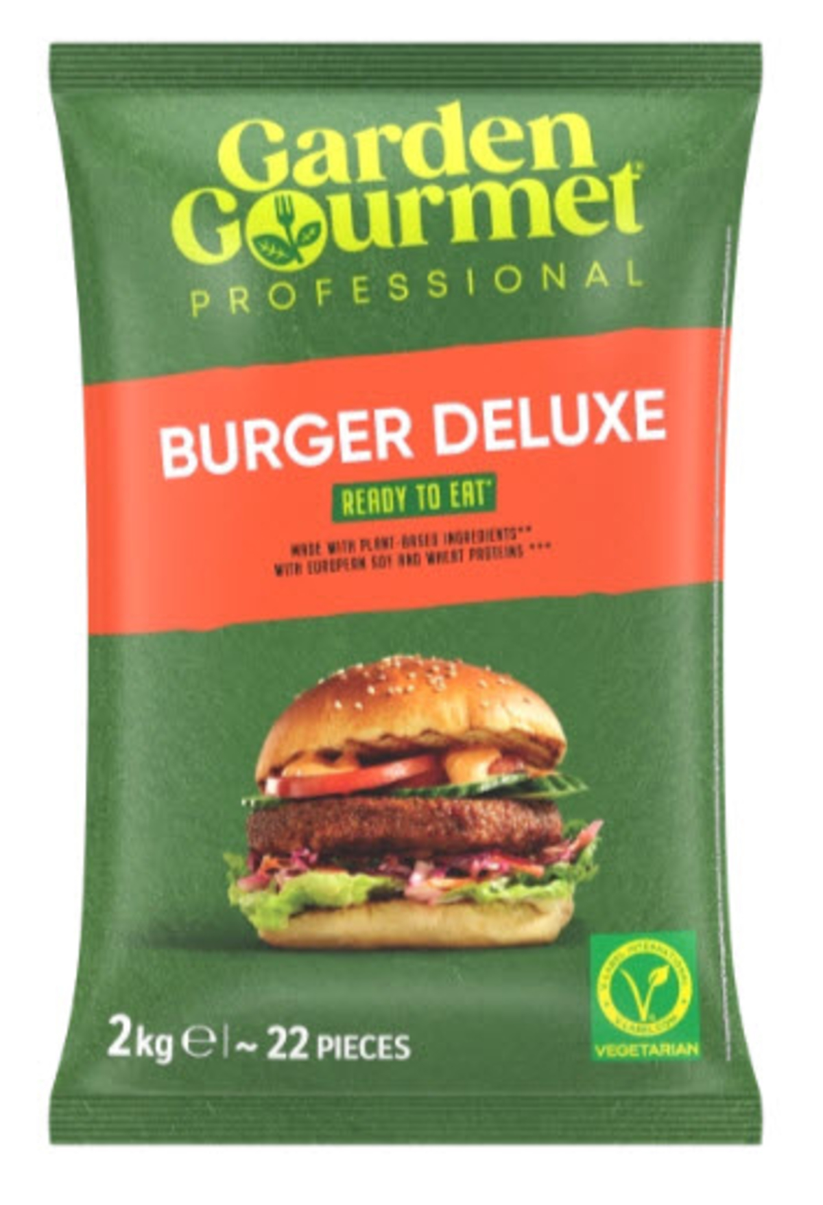 Garden Gourmet/HK Vegetarian Burger Deluxe 91g (22stk) 3x2kg